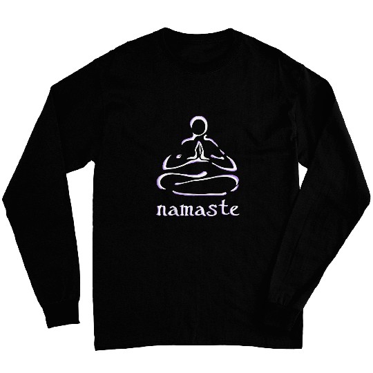 Namaste Lotus Yoga Pose Long Sleeves