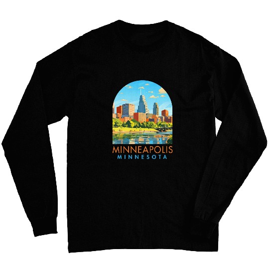 Minneapolis Travel Traveling Vacation Minneapolis Minnesota Long Sleeves