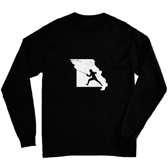 Fencing cute graphic art of missouri map art Long Sleeves
