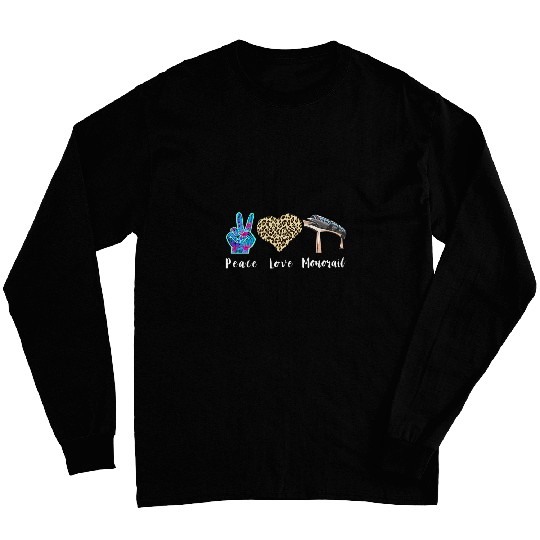 Monorail Love Peace Leopard Forest Vehicle Railway Lover Long Sleeves
