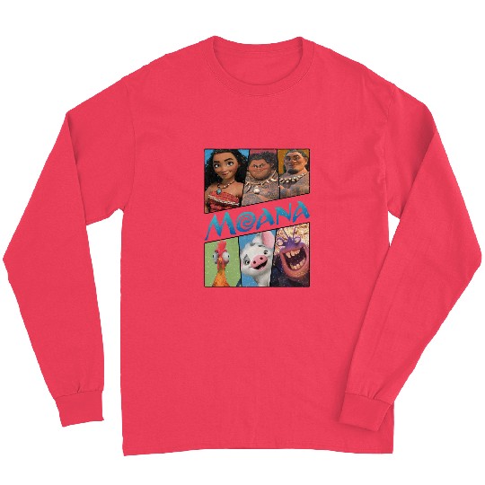 Disney Moana Group Shot Panels Long Sleeves
