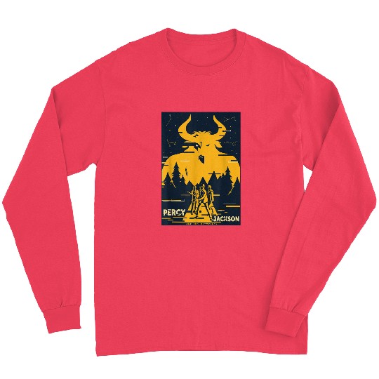disneys Percy Jackson Three Heroes Against The Minotaur Long Sleeves