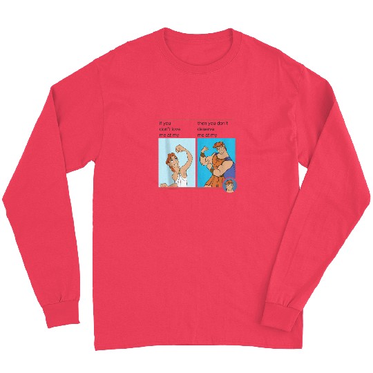 Disney Hercules Meme Portrait Grid Long Sleeves