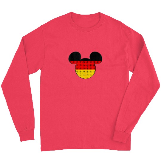 Disney Mickey Mouse Logo Germany Flag Fill Long Sleeves