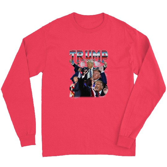 Trump 2024 90s Rap Bootleg Soft Style Long Sleeves