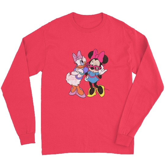 Disney Mickey And Friends Daisy Minnie Vintages Fashion Sweatshirt Grey Small Long Sleeves