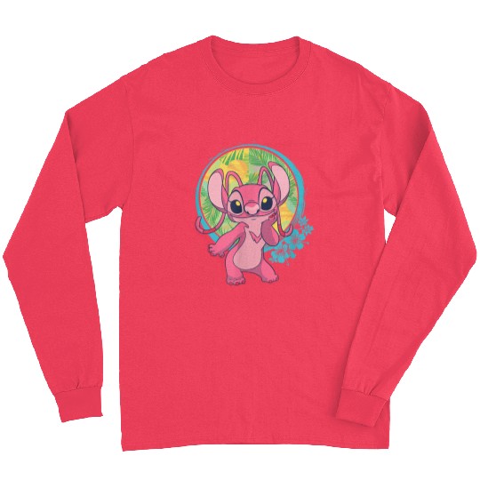 Disneyss Lilo Stitch Angel Tropical Hawaii Beach Vibes Long Sleeves