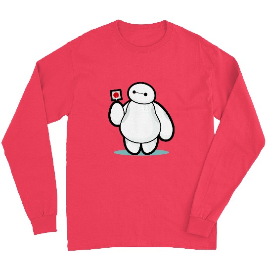 Disney Big Hero 6 Baymax With Lollipop Cute Shot Long Sleeves