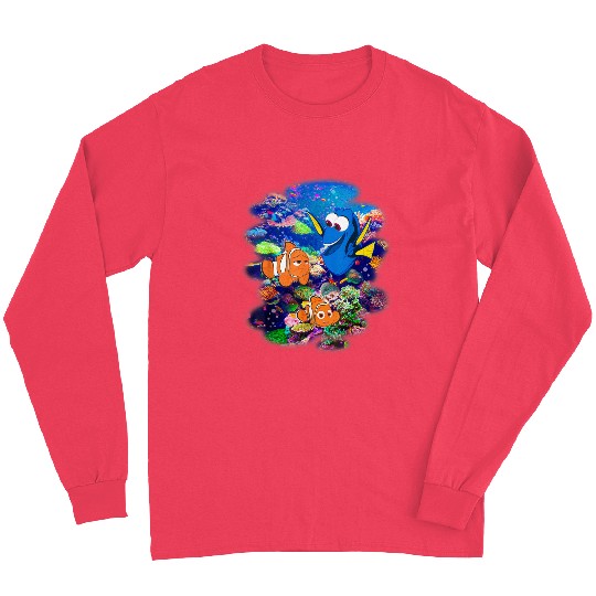 Disneyss Pixars Finding Dory Marlin Nemo Rainbow Reef Scene Long Sleeves