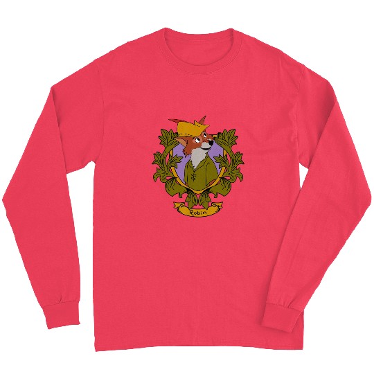 Disney Robin Hood Robin  Floral Portrait Long Sleeves
