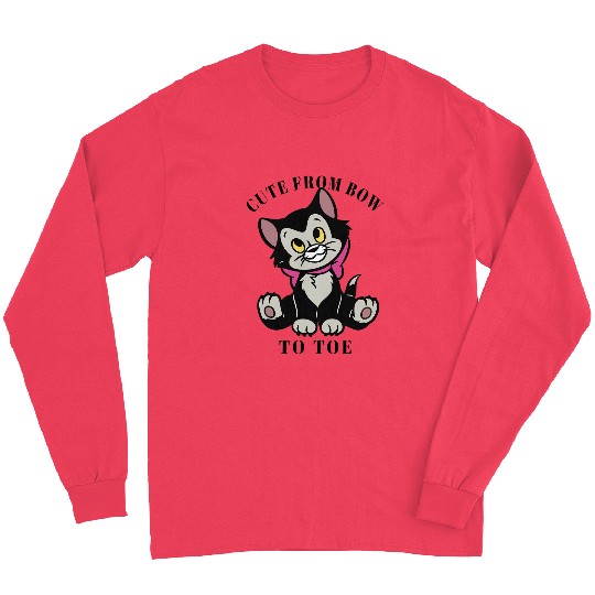 Disney Pinocchio Figaro Cute From Bow To Toe Long Sleeves