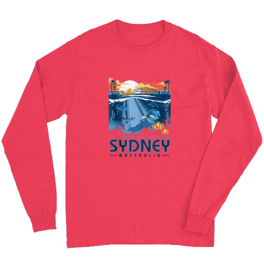 Disneyss Pixars Finding Nemo Sydney Australia Poster Long Sleeves