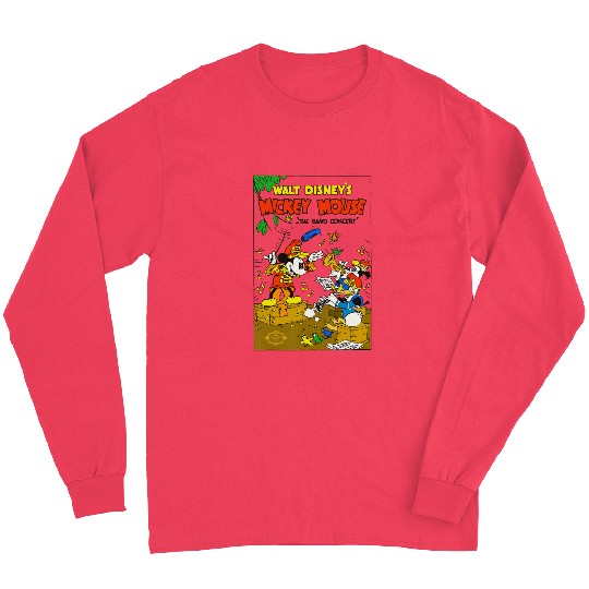 Disney Mickey Mouse The Band Concert Donald Duck Vintage Long Sleeves