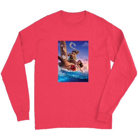 Disney Moana 2 Ocean Adventure  Movie Teaser Poster Long Sleeves