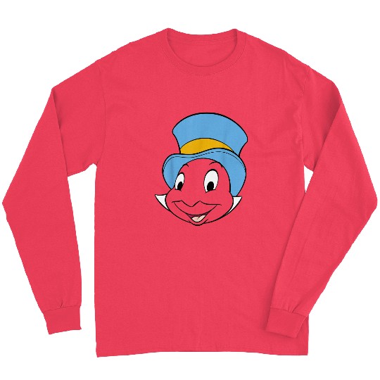Disneyss Pinocchio Jiminy Cricket Big Faces Long Sleeves