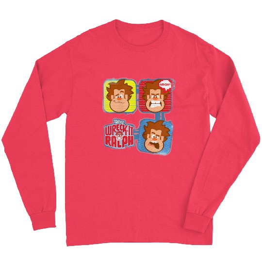 Disney Wreck it Ralph Many Emotions Brick Walls Long Sleeves