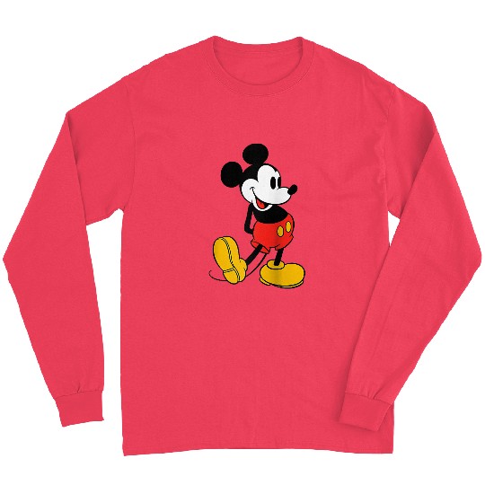 Disney Mickey Classic Pose Raglan Baseball Tee Long Sleeves
