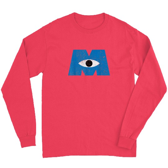 Disney Monsters, Inc Distressed Cyclops Blue Logo Long Sleeves