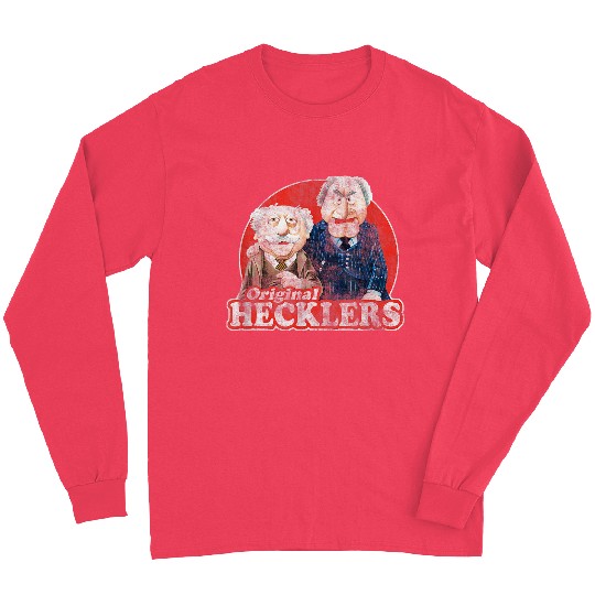 Disneyss The Muppets The Original Hecklers Distressed Poster Long Sleeves