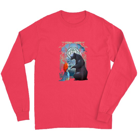 Disney Pixar Brave Merida And Bear Profile Portrait Long Sleeves