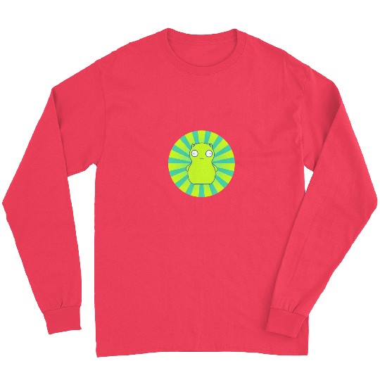 bobs burgers kuchi kopi lime green hypno wheel Long Sleeves
