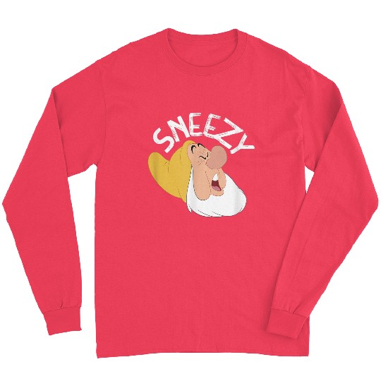Disneyss Snow White The Seven Dwarfs Sneezy Faces Long Sleeves