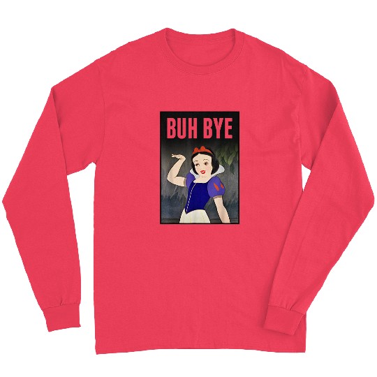 Disneyss Snow White Buh Bye Poster Graphic Long Sleeves