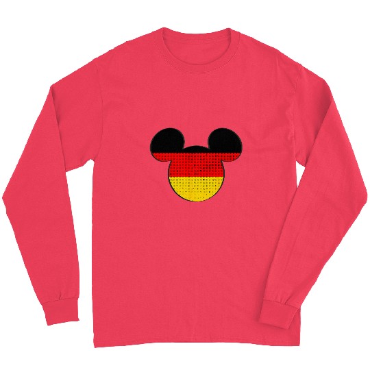 Disney Mickey Mouse Logo Germany Flag Fill Long Sleeves