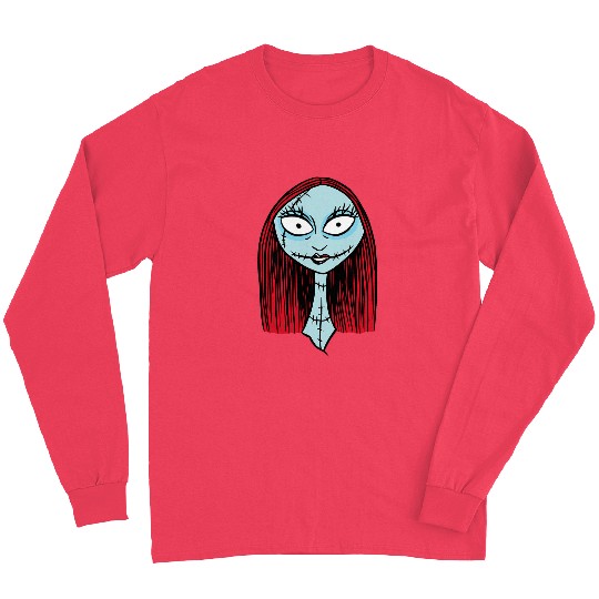 Disney The Nightmare Before Christmas Sally Big Face Long Sleeves