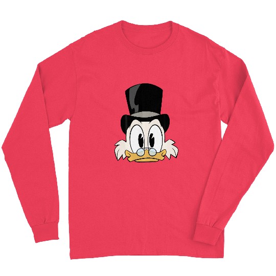 Disney Ducktales Scrooge Mcduck Big Face Long Sleeves