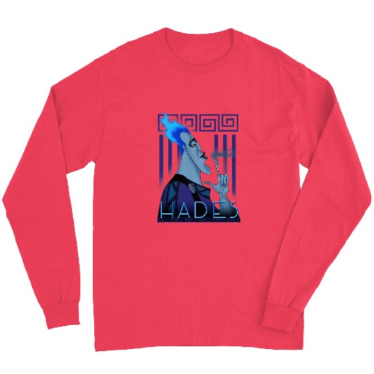 Disney Hercules Hades Geometric Portrait Graphic Long Sleeves