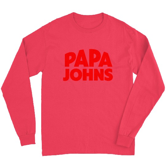 Papa Johns Pizza Logo Long Sleeves