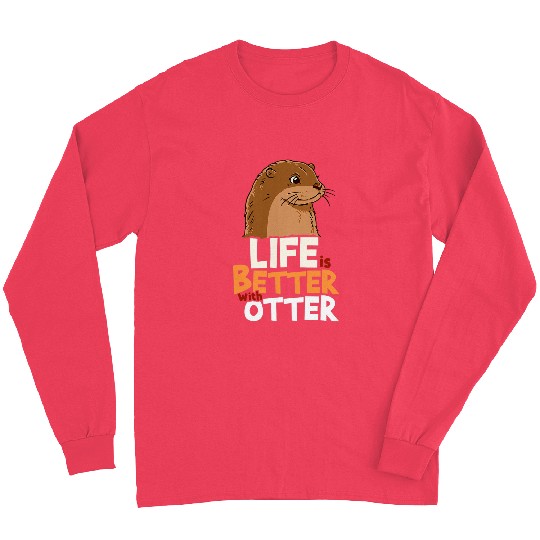 Otters Cute Sea Otter 1 Long Sleeves