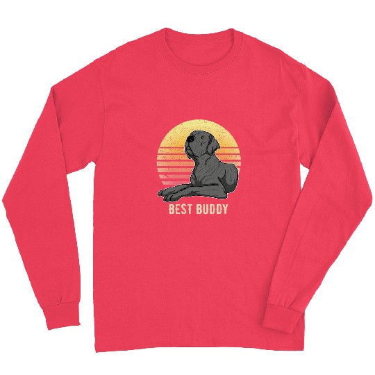 Dog Great Dane German Mastiff Great Dane Sunset 29 2 Long Sleeves