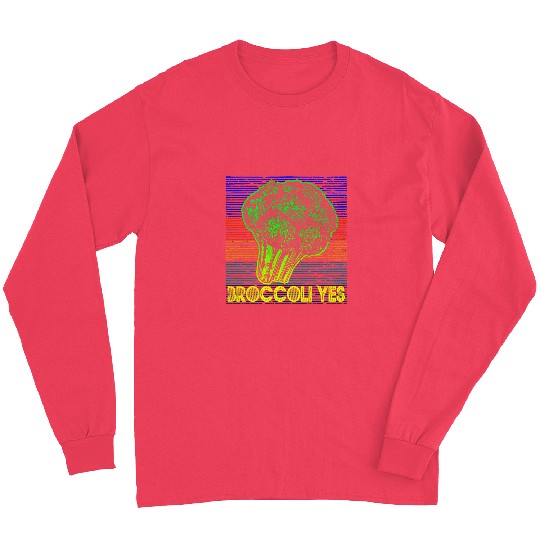 Broccoli Yes Funny Vegetable Gardener 3 Long Sleeves