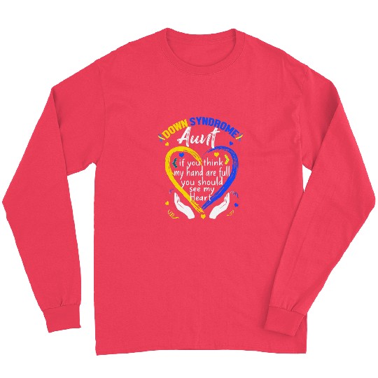 Down Syndromes Aunt Costume World Down Syndromes Day Long Sleeves