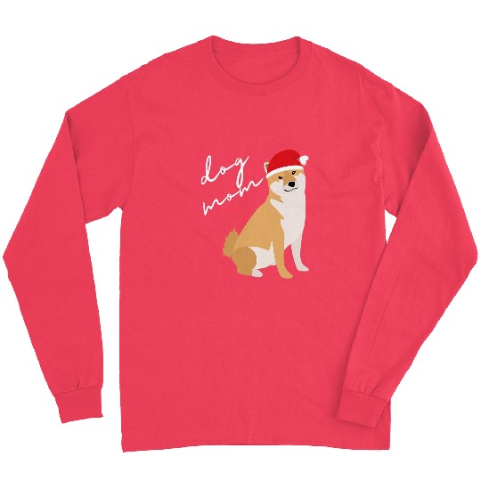 Dog Shiba Inu Mom Christmas Long Sleeves