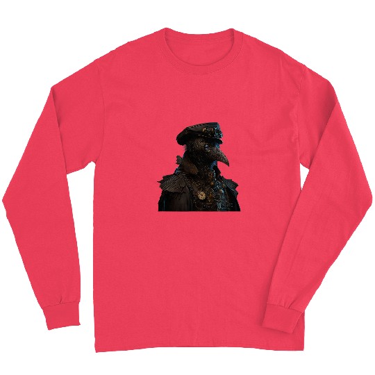 Steampunk Raven Medieval Fantasy Gothic Graphics Long Sleeves