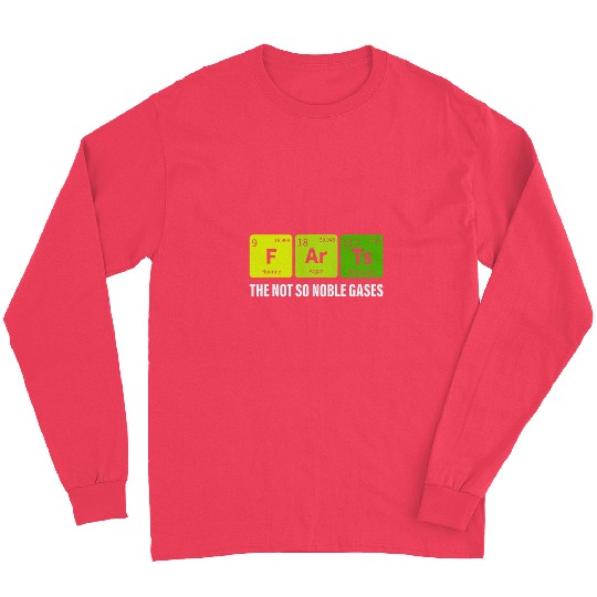 Farts Periodic Pun Table Of Elements Funny Chemistry Student Long Sleeves