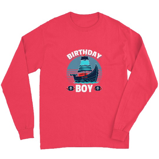 Pirate Birthday Boy Kids Toddler Long Sleeves