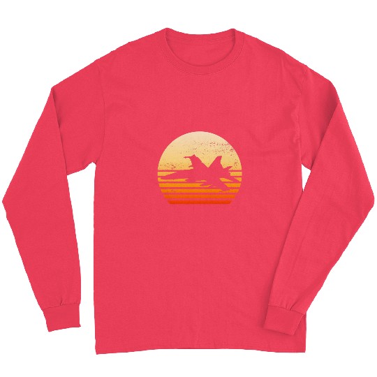 Retro vintages Pilot Fighter Jet 4 Long Sleeves