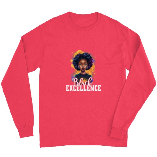 Black Excellence African Pride Black History Month 3 Long Sleeves