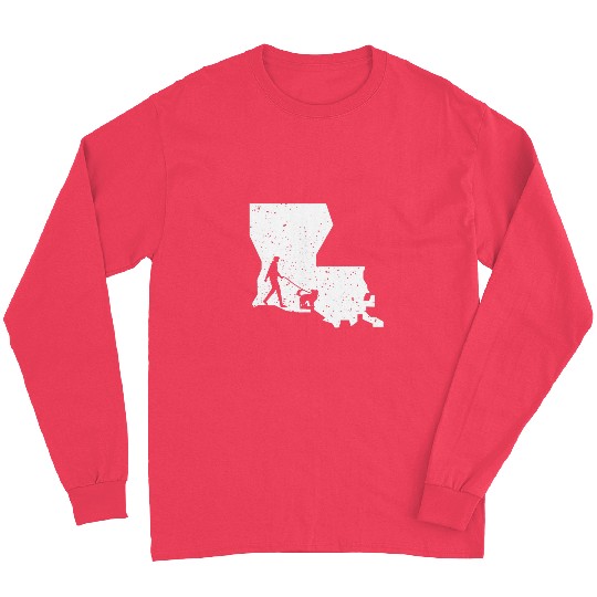 Australian Shepherd Walking Louisiana Dog Lover Long Sleeves