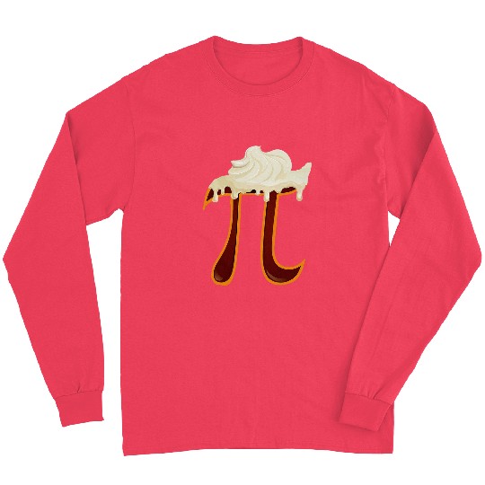 Chocolate Pi Day Funny Nerd Funny Math Teacher Pi Symbol Long Sleeves
