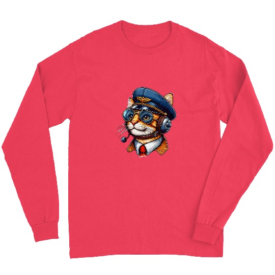 Pilot Cat Long Sleeves