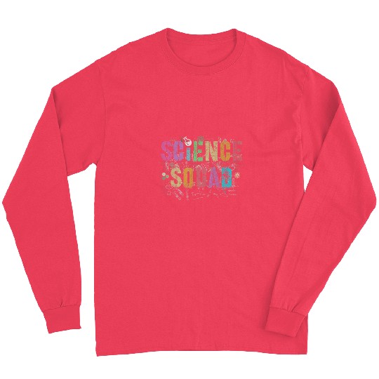 vintages SCIENCE SQUAD Teacher Student Crew Technology Team Long Sleeves