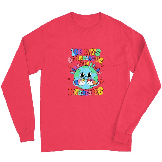 100 Days Of Embracing Differences SPED Teacher Long Sleeves