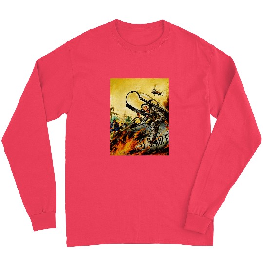 USA Fighter Jet Battle Scene Military Fighter Pilot Long Sleeves