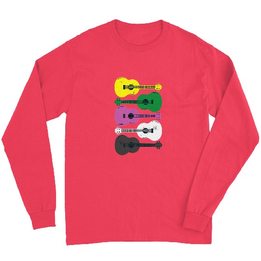 Funny Ukulele LGBT Pride Ceterosexual Flag Ceterosexual Pride Lgbtq Ukulele Long Sleeves