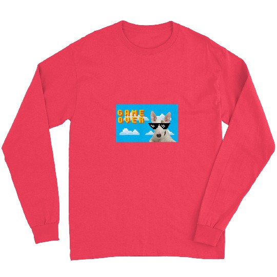 Bull Terrier Pet 8Bit Game Over Long Sleeves